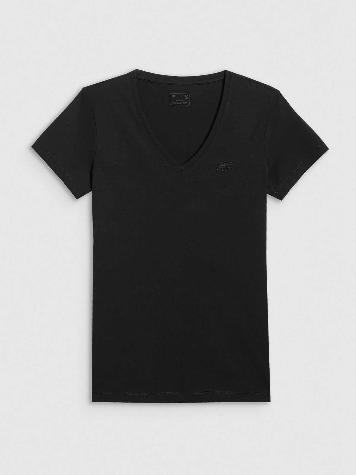 T-shirt slim gładki damski