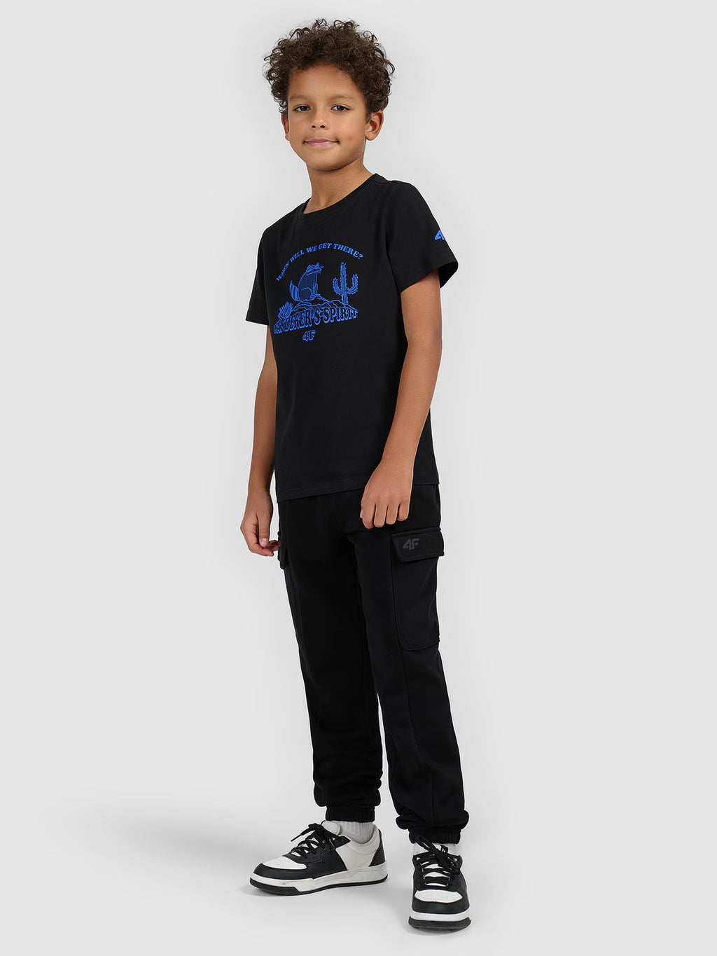 T-shirt regular z nadrukiem chłopięcy