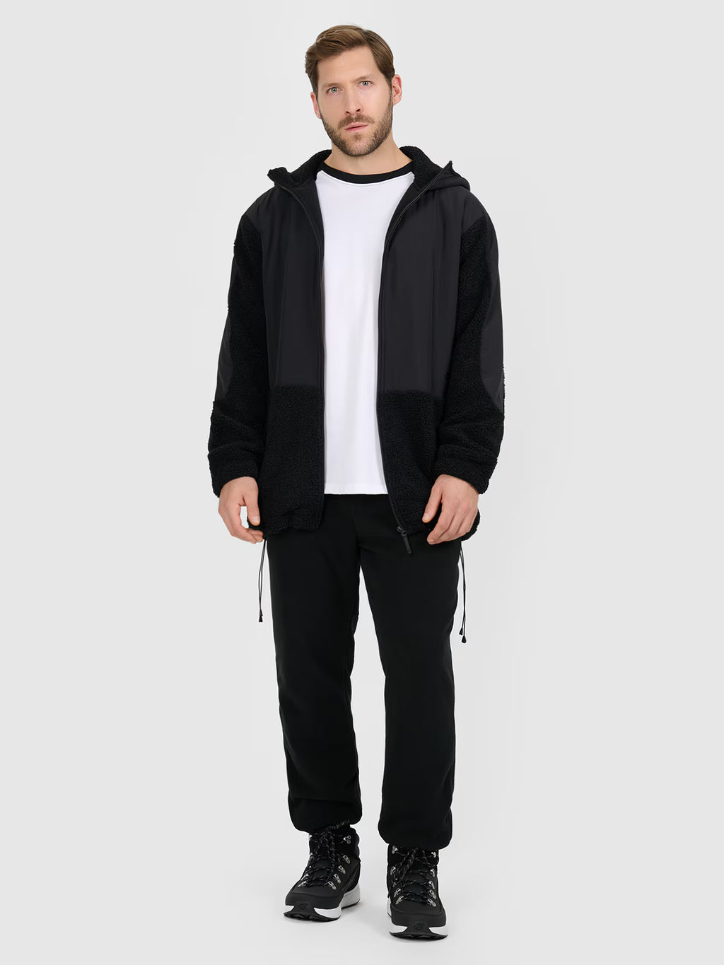 Polar sherpa loose z kapturem męski