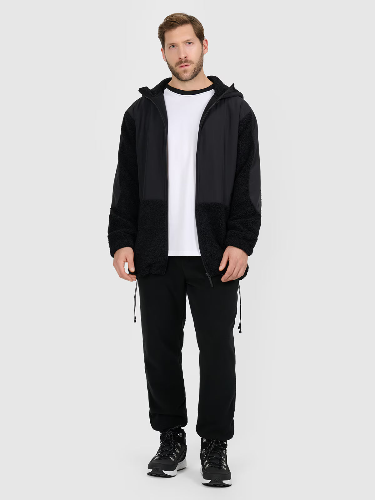 Polar sherpa loose z kapturem męski