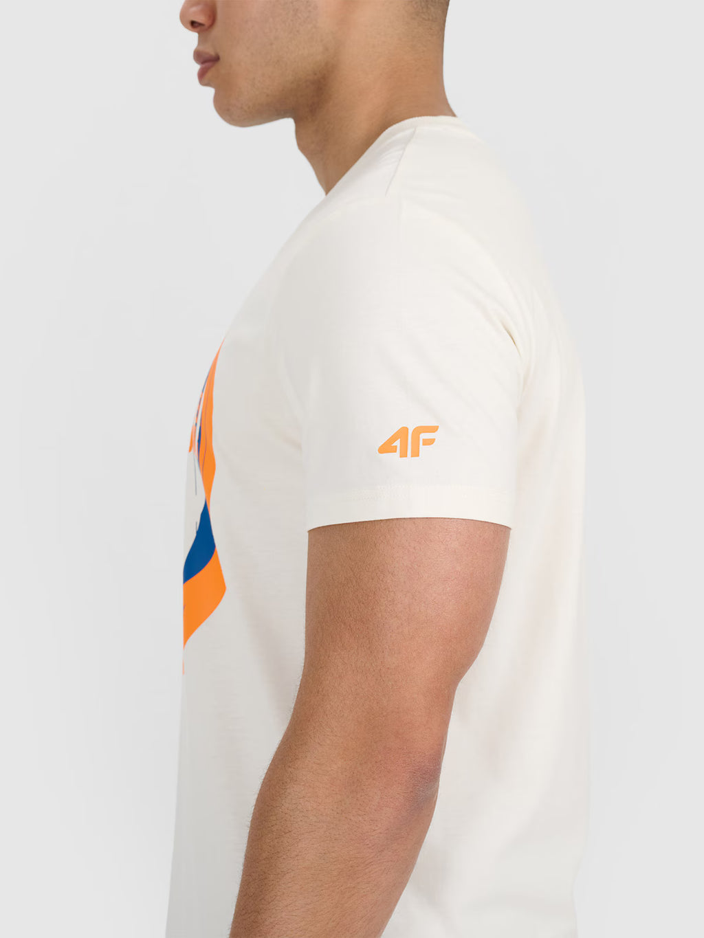 T-shirt regular z nadrukiem męski