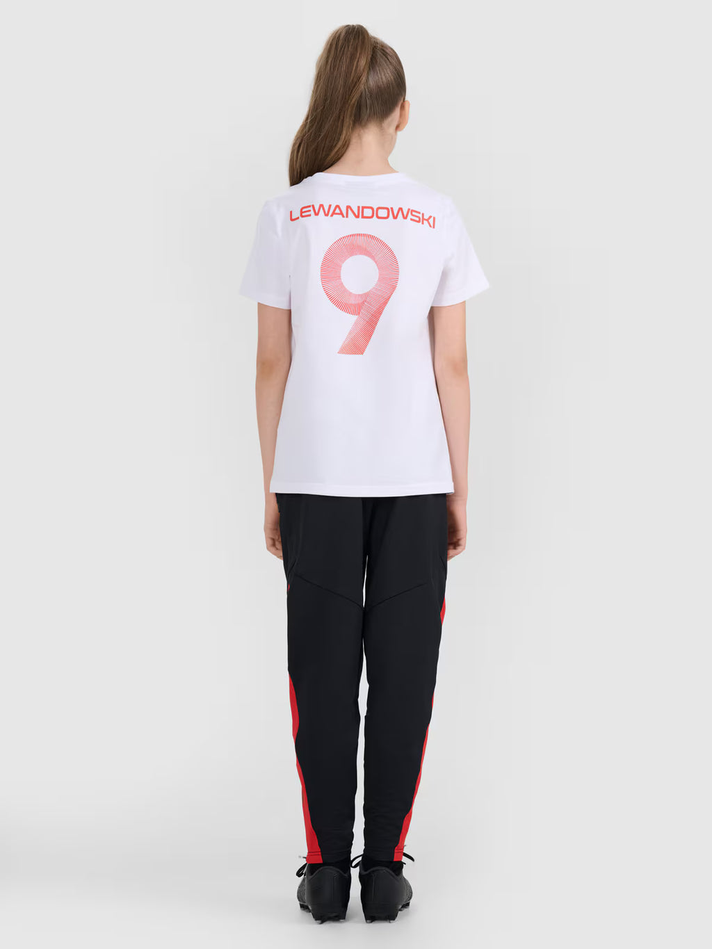 T-shirt regular z nadrukiem dziecięcy 4F JUNIOR x Robert Lewandowski