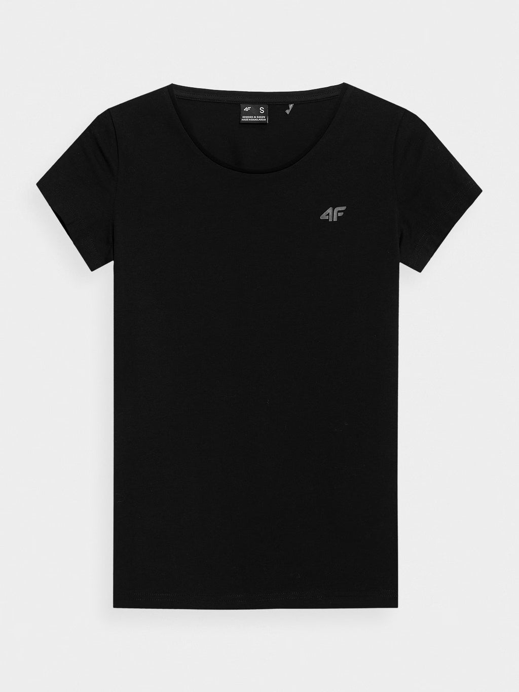T-shirt slim gładki damski