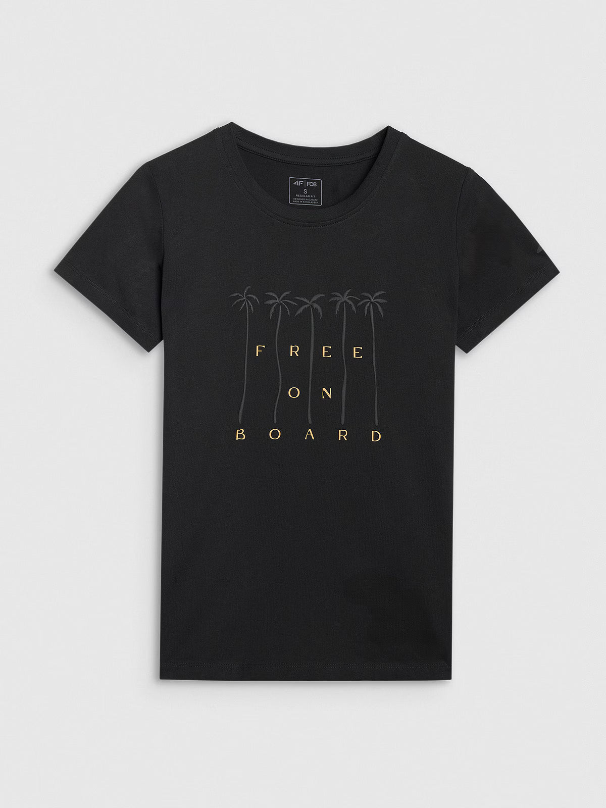 T-shirt regular z nadrukiem damski