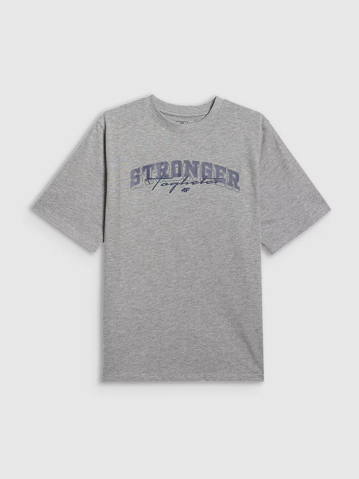 T-shirt loose z nadrukiem chłopięcy