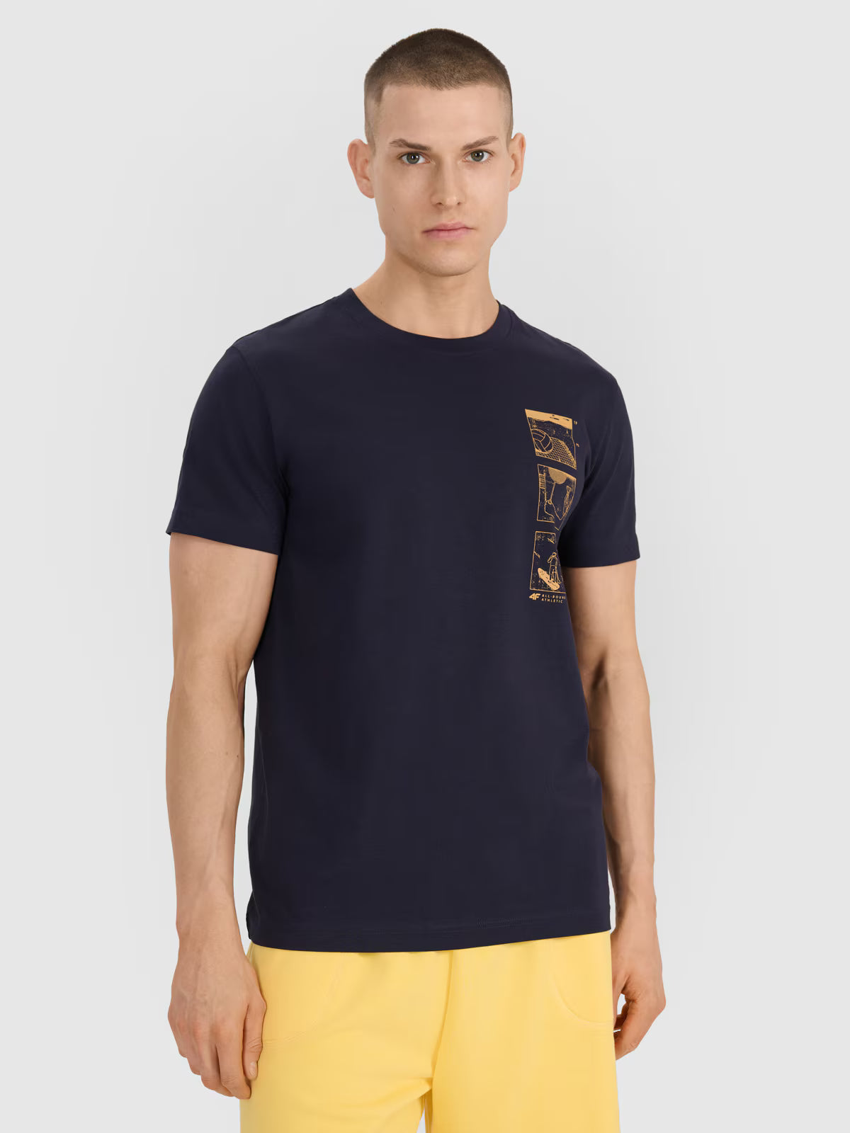 T-shirt regular z nadrukiem męski