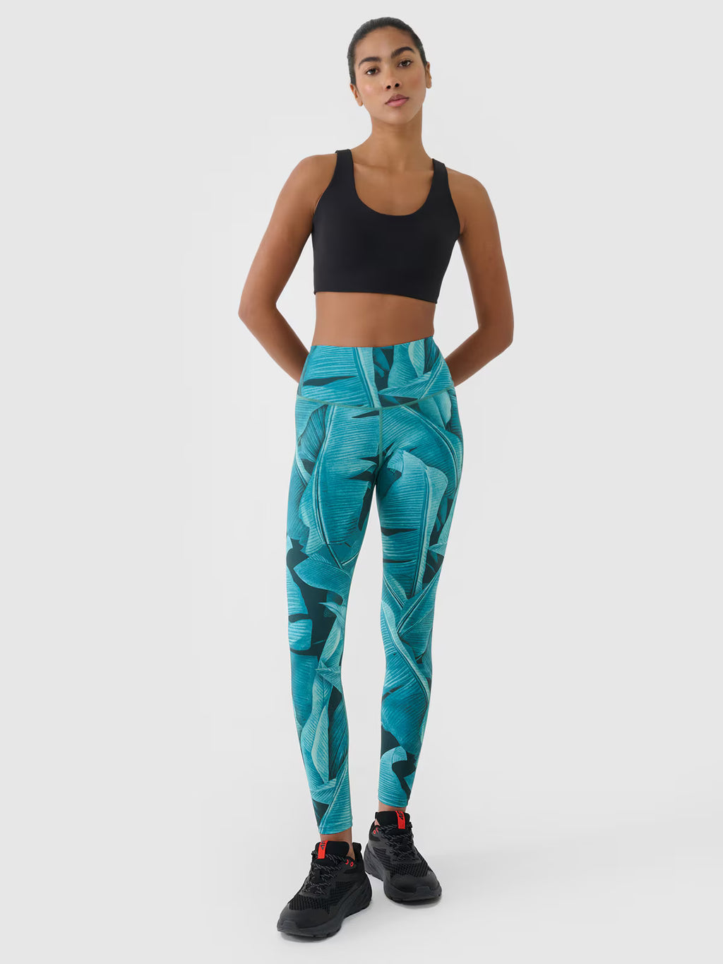 Legginsy treningowe z wysokim stanem damskie