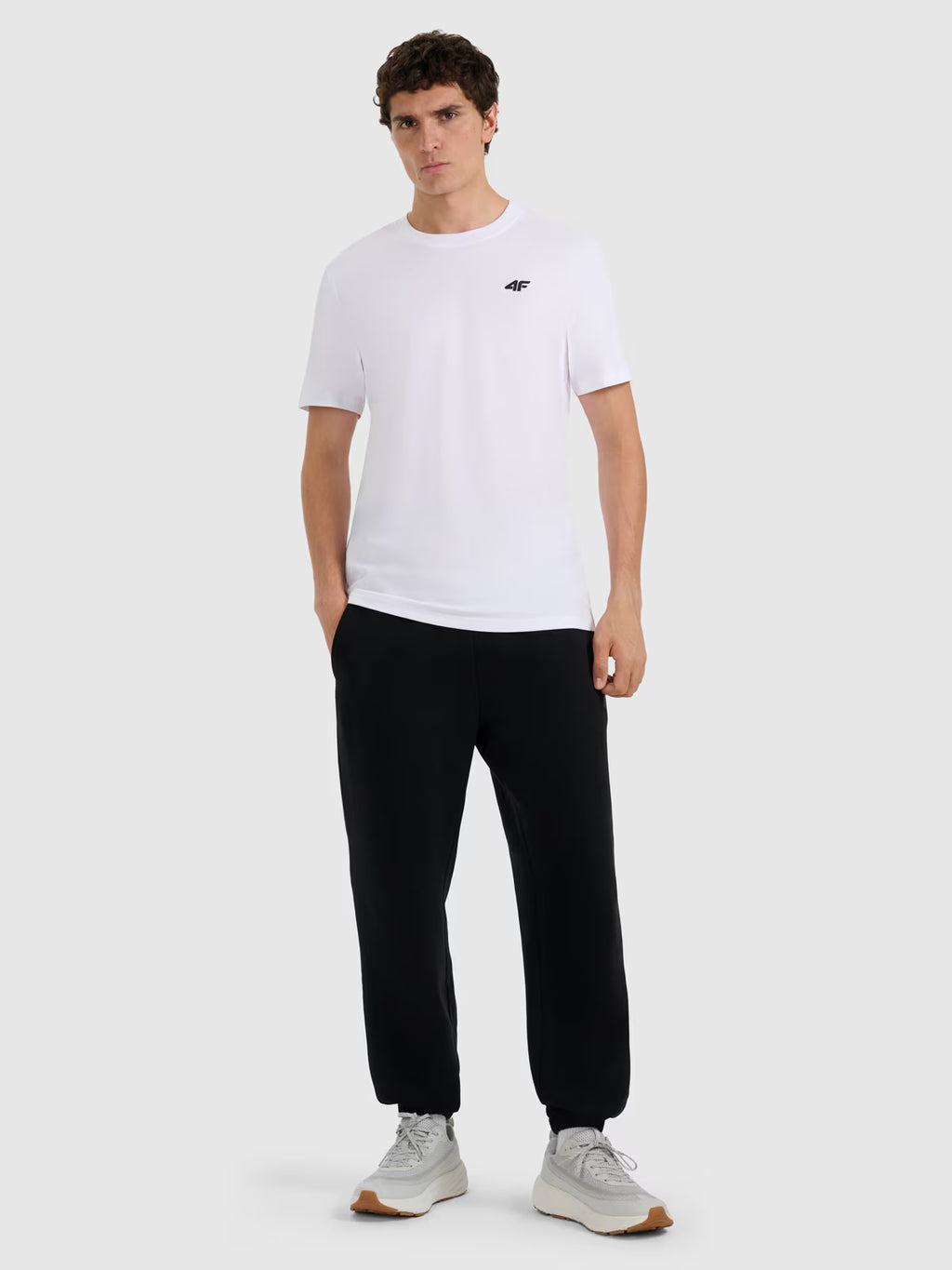 T-shirt regular gładki męski
