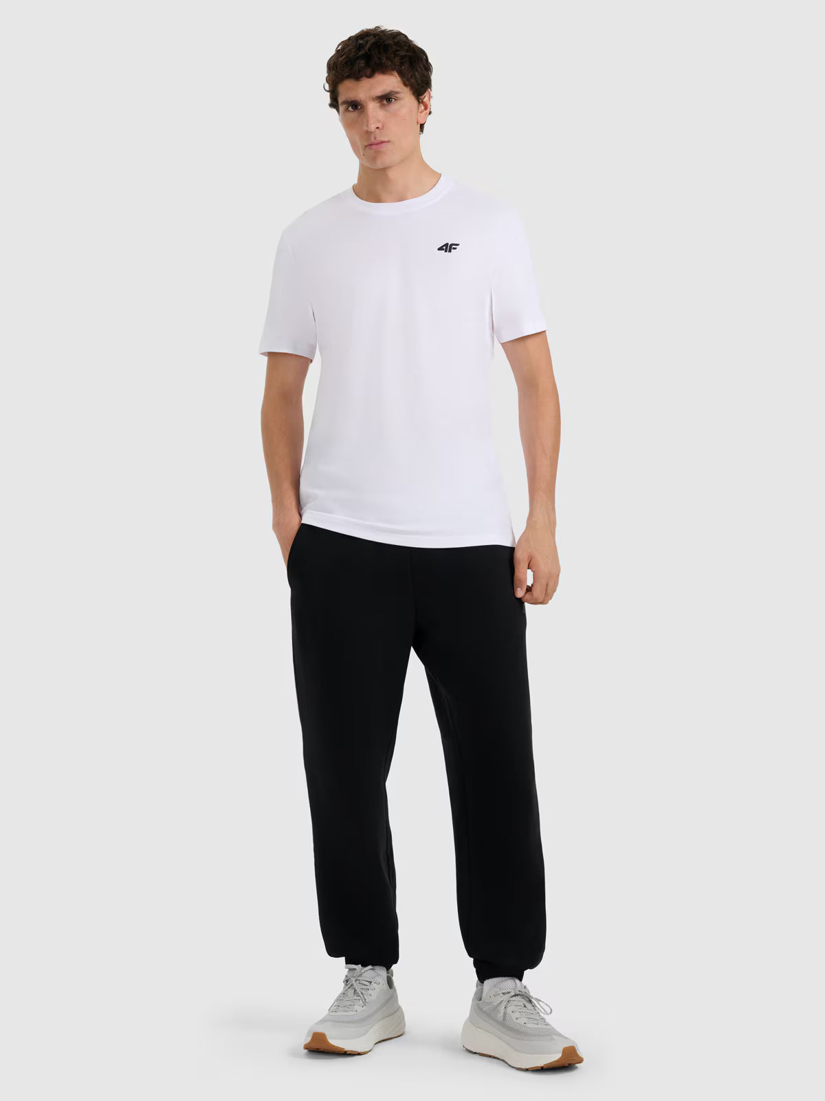 T-shirt regular gładki męski