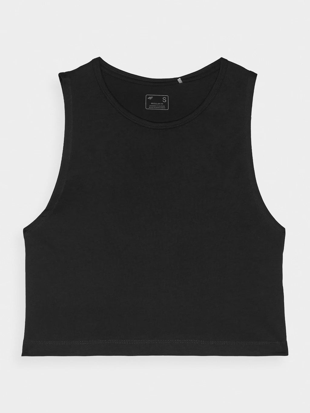 Crop top regular gładki damski