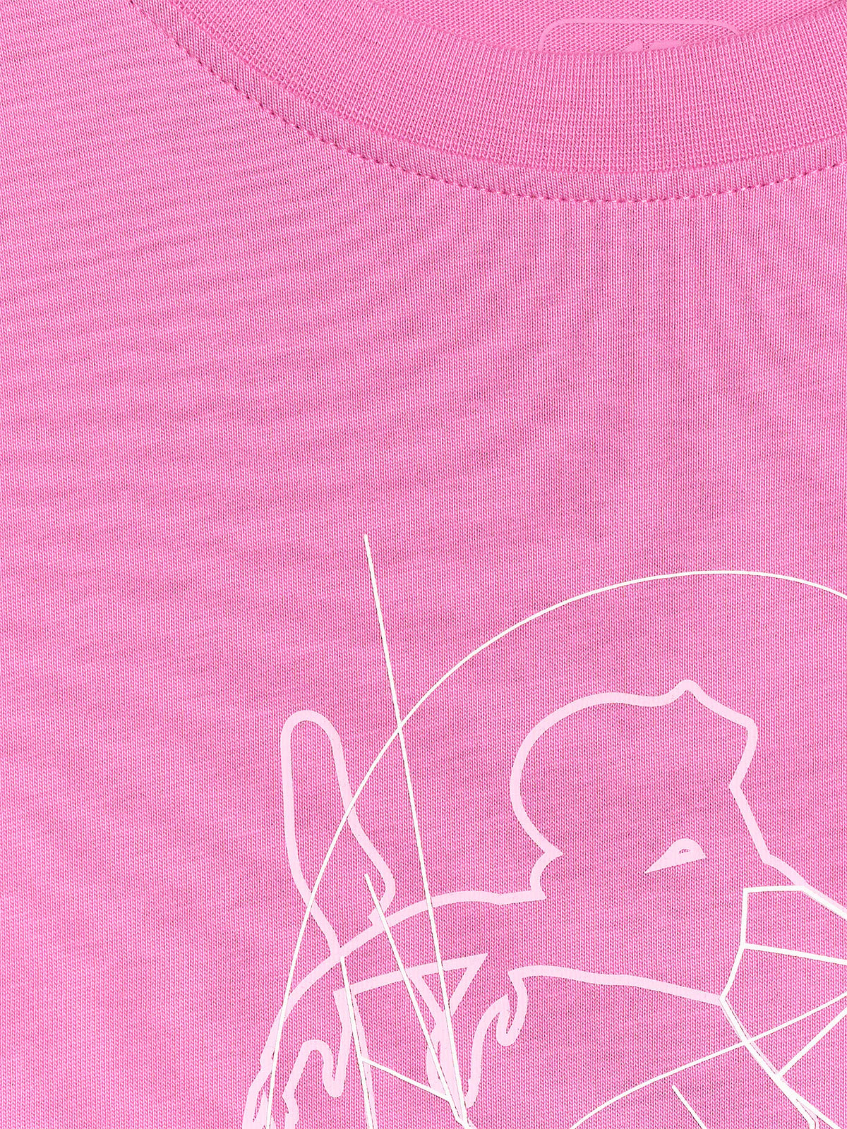 T-shirt oversize z nadrukiem dziewczęcy
