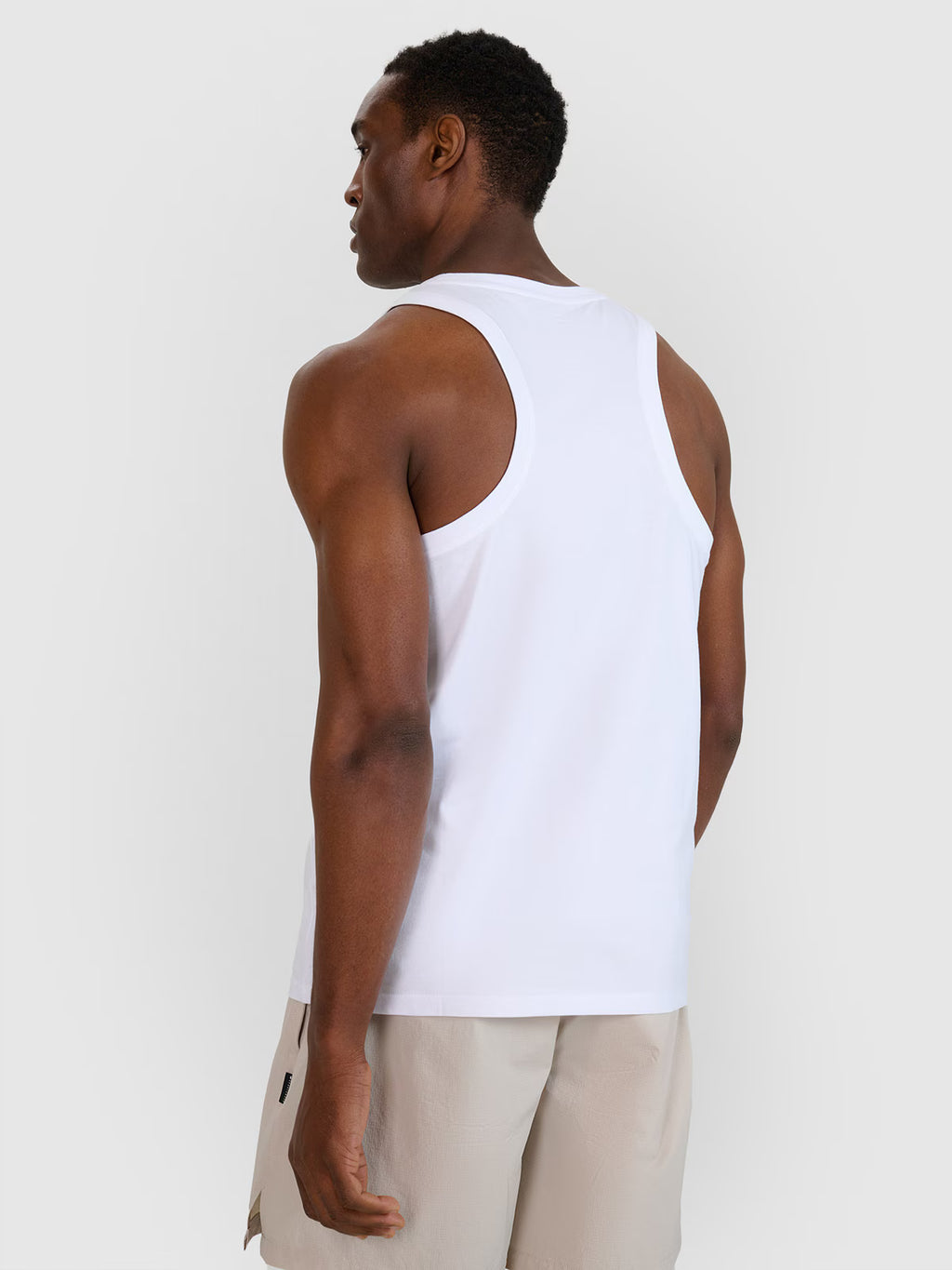 Tank top regular gładki męski