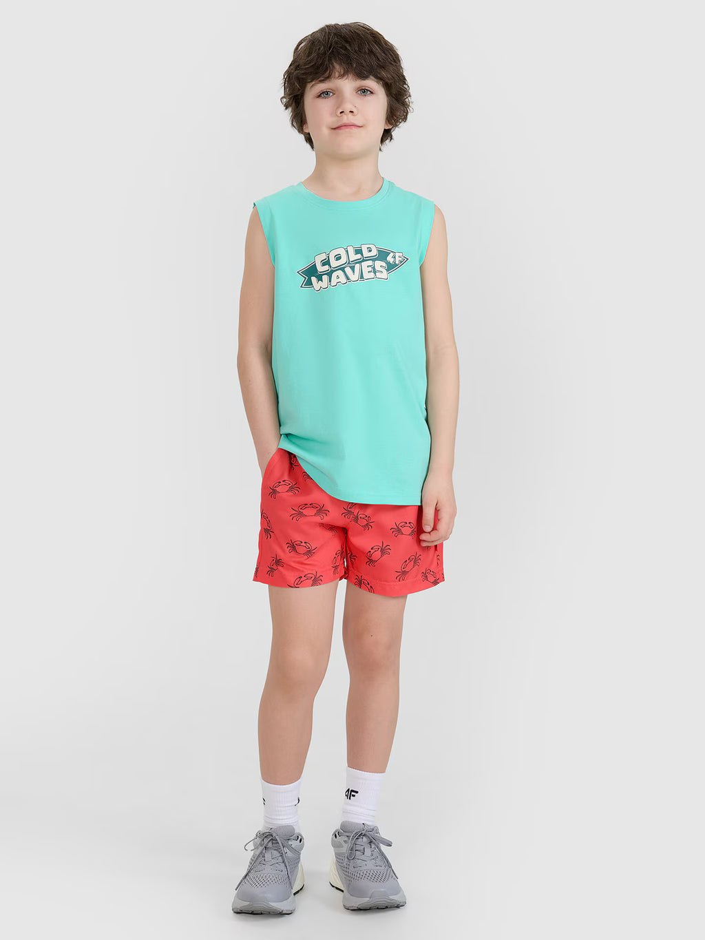 Tank top regular z nadrukiem chłopięcy