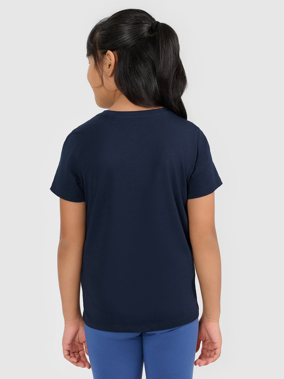 T-shirt oversize z nadrukiem dziewczęcy