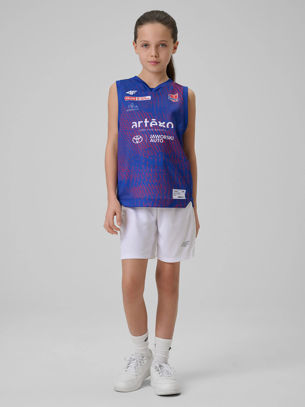 Koszulka meczowa replika wyjazdowa z sezonu 2025/26 dziecięca 4F x KS Basket 25 Bydgoszcz