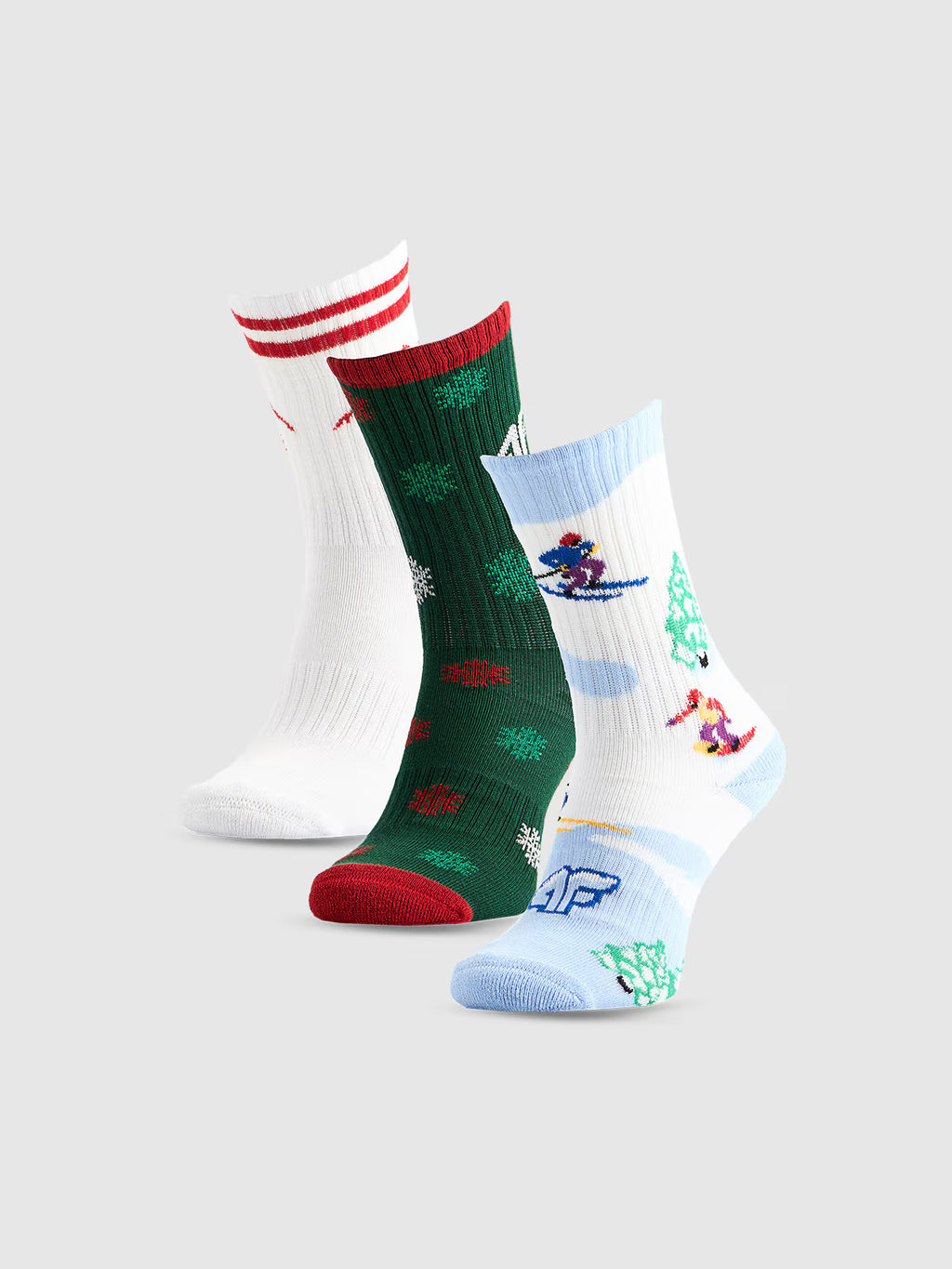Skarpetki świąteczne długie (3-pack) chłopięce