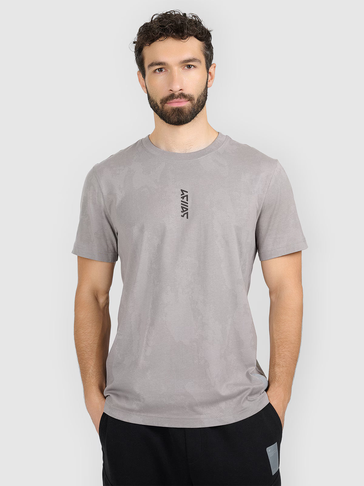 T-shirt regular z nadrukiem męski