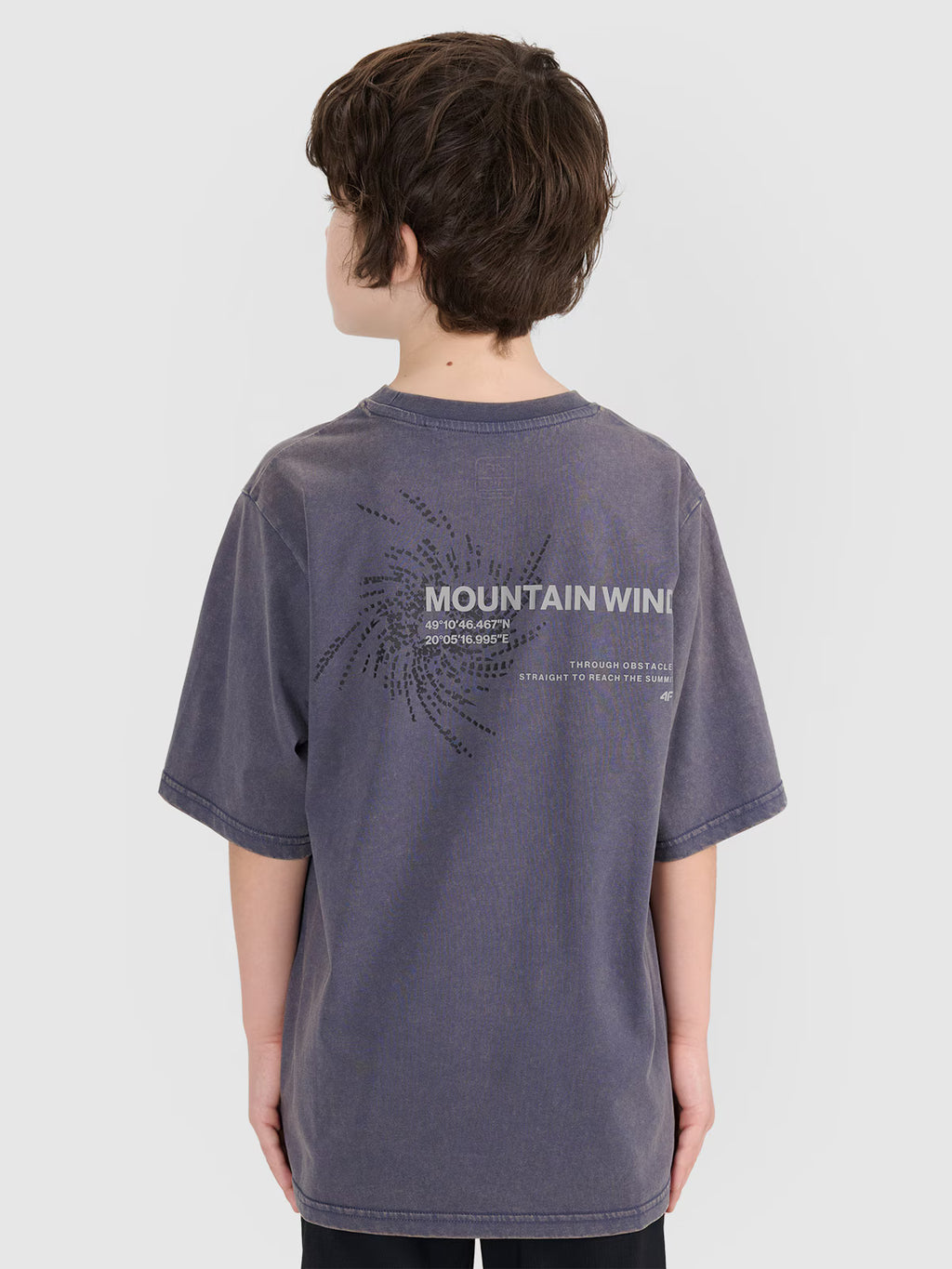 T-shirt oversize z nadrukiem chłopięcy