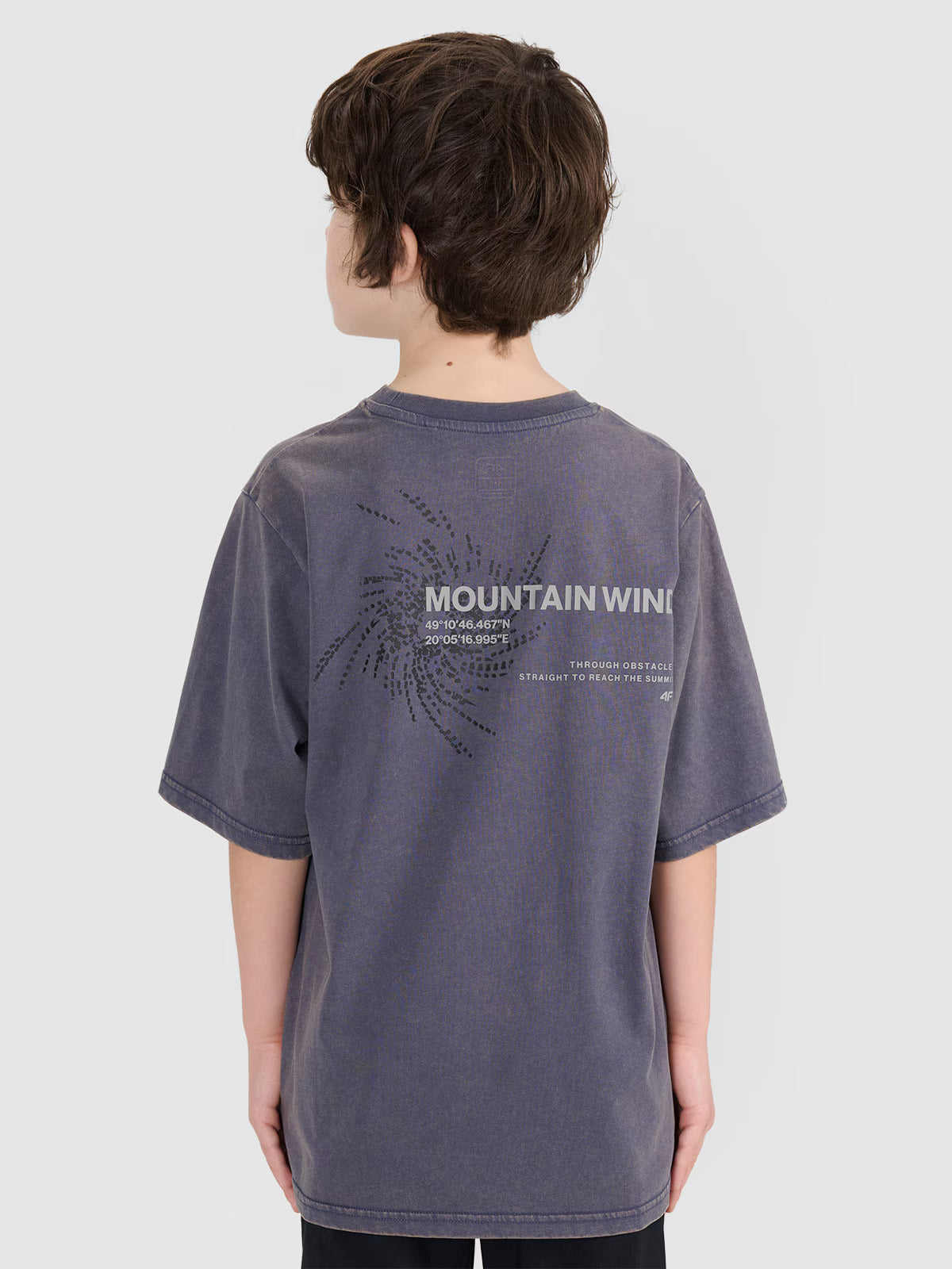 T-shirt oversize z nadrukiem chłopięcy