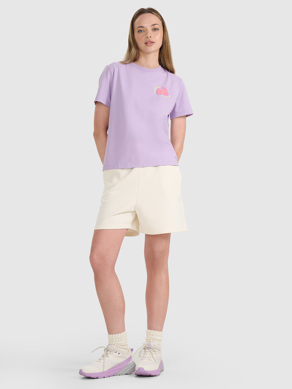 T-shirt oversize z nadrukiem damski