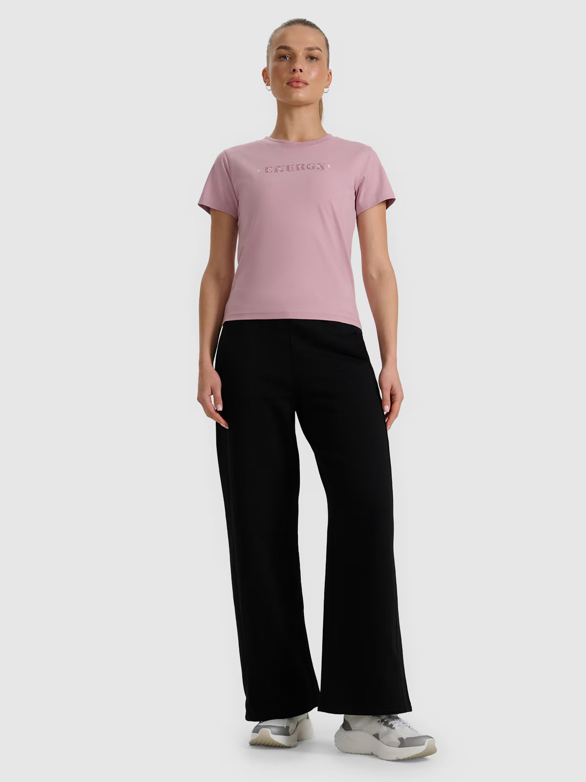 T-shirt slim z nadrukiem damski