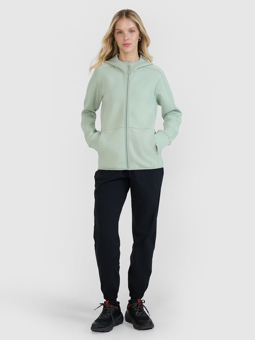 Bluza dresowa rozpinana z kapturem damska