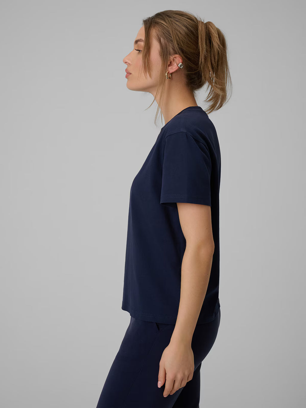 T-shirt boxy z nadrukiem damski