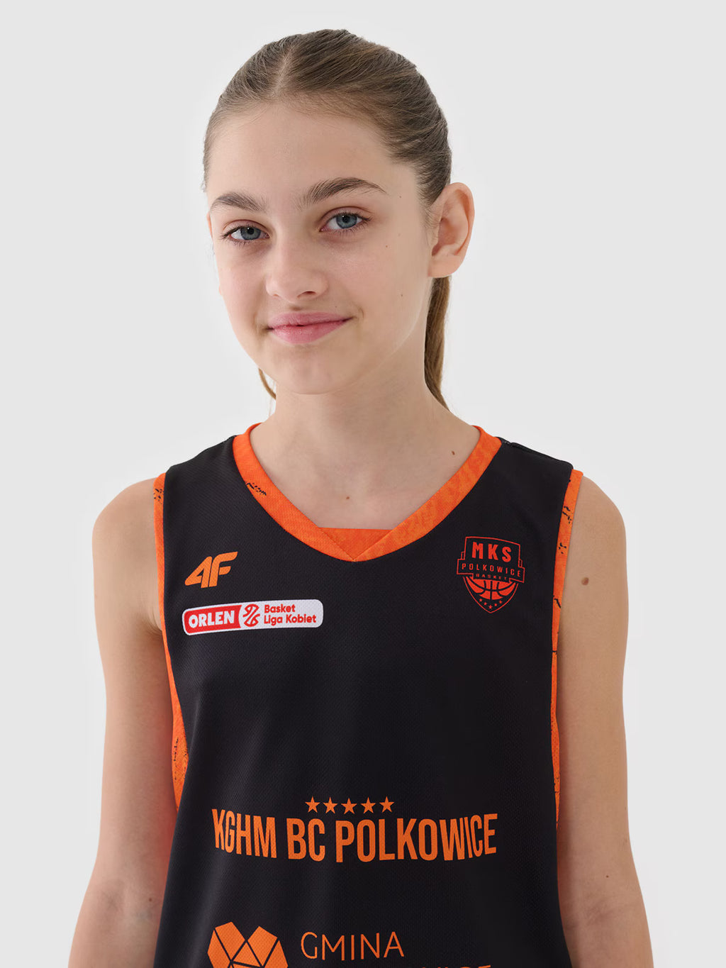 Koszulka meczowa replika domowa z sezonu 2024/25 dziecięca 4F x MKS Polkowice