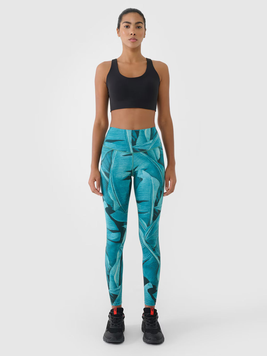 Legginsy treningowe z wysokim stanem damskie