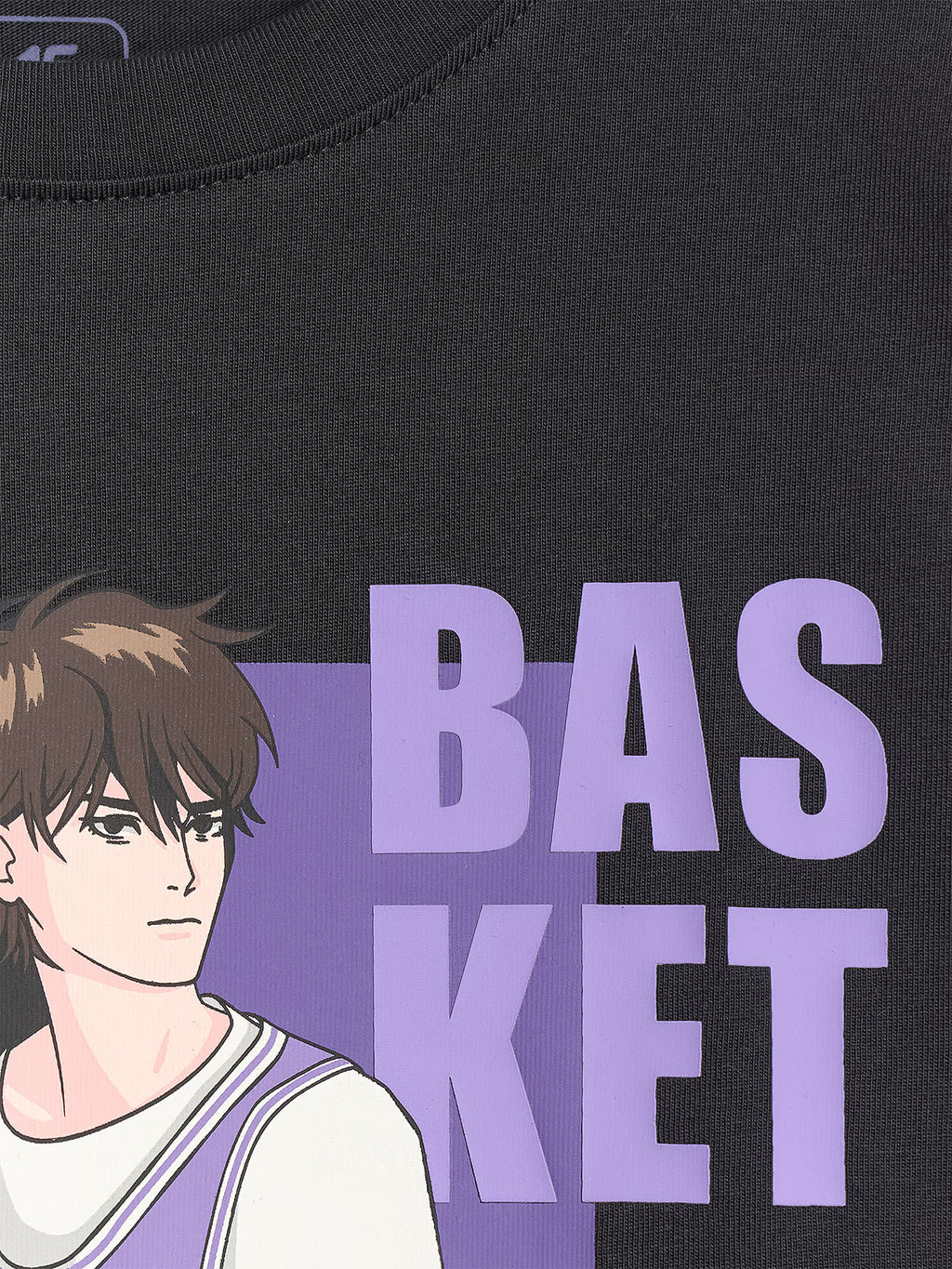 T-shirt oversize z nadrukiem chłopięcy