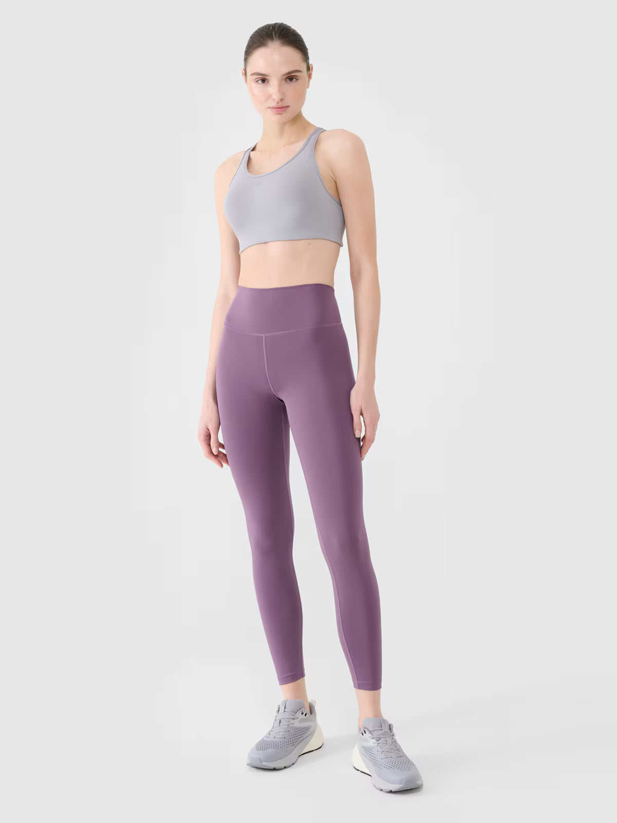 Legginsy treningowe ze średnim stanem damskie