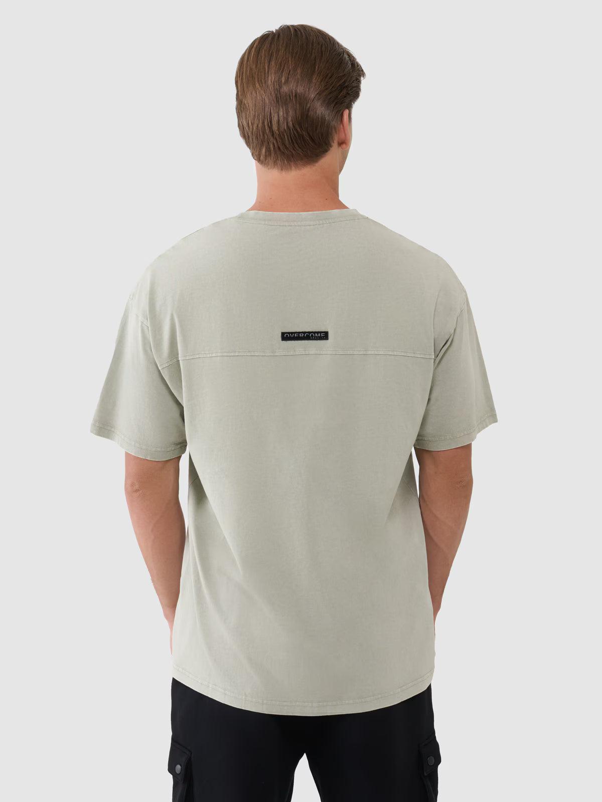 T-shirt oversize gładki męski