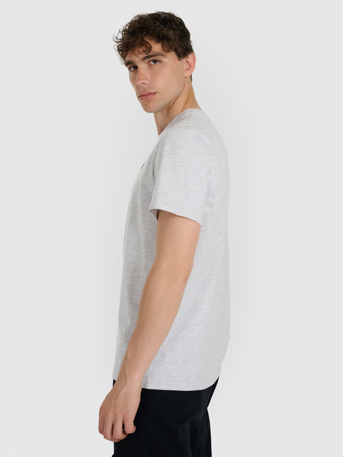 T-shirt regular gładki męski