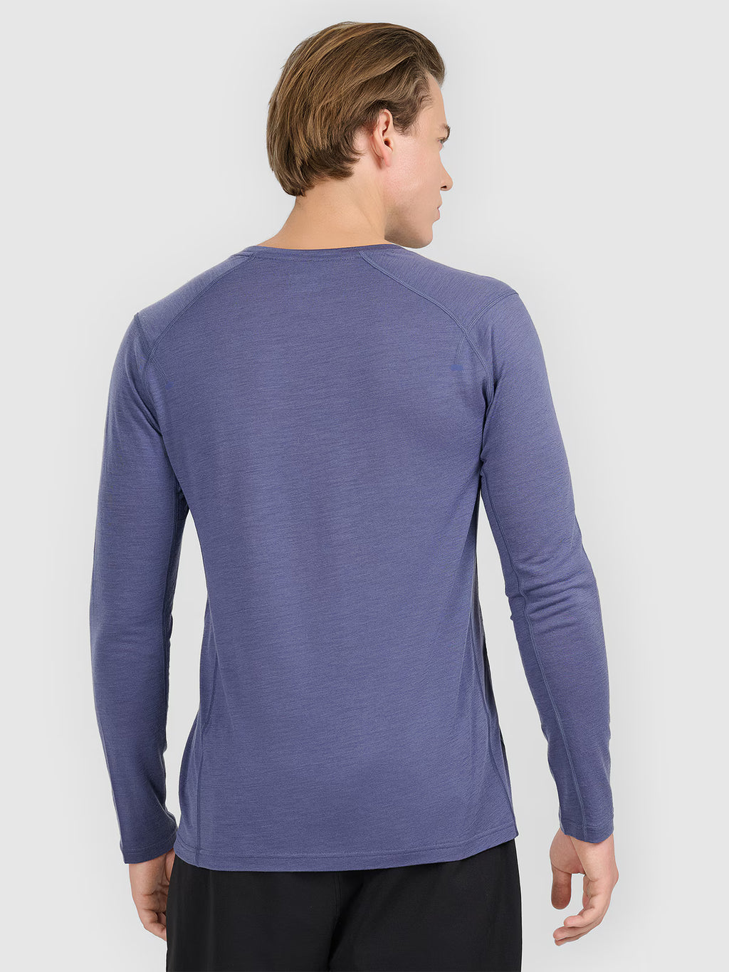 Longsleeve trekkingowy szybkoschnący z wełną merino męski