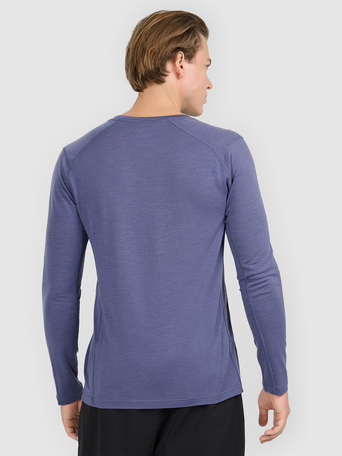 Longsleeve trekkingowy szybkoschnący z wełną merino męski