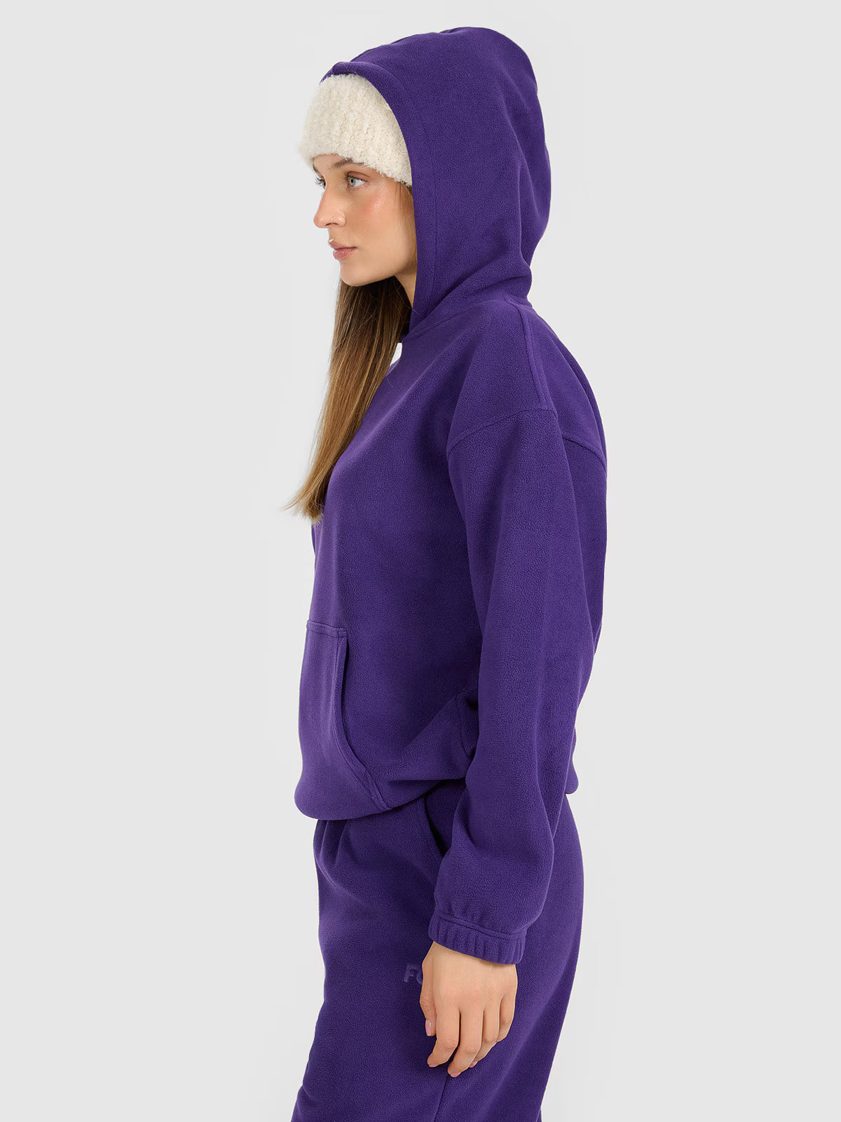 Polar loose z kapturem damski