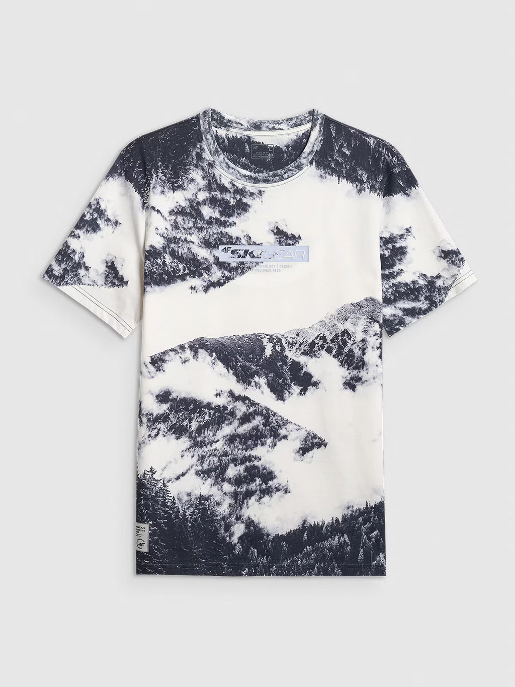 T-shirt regular z nadrukiem męski