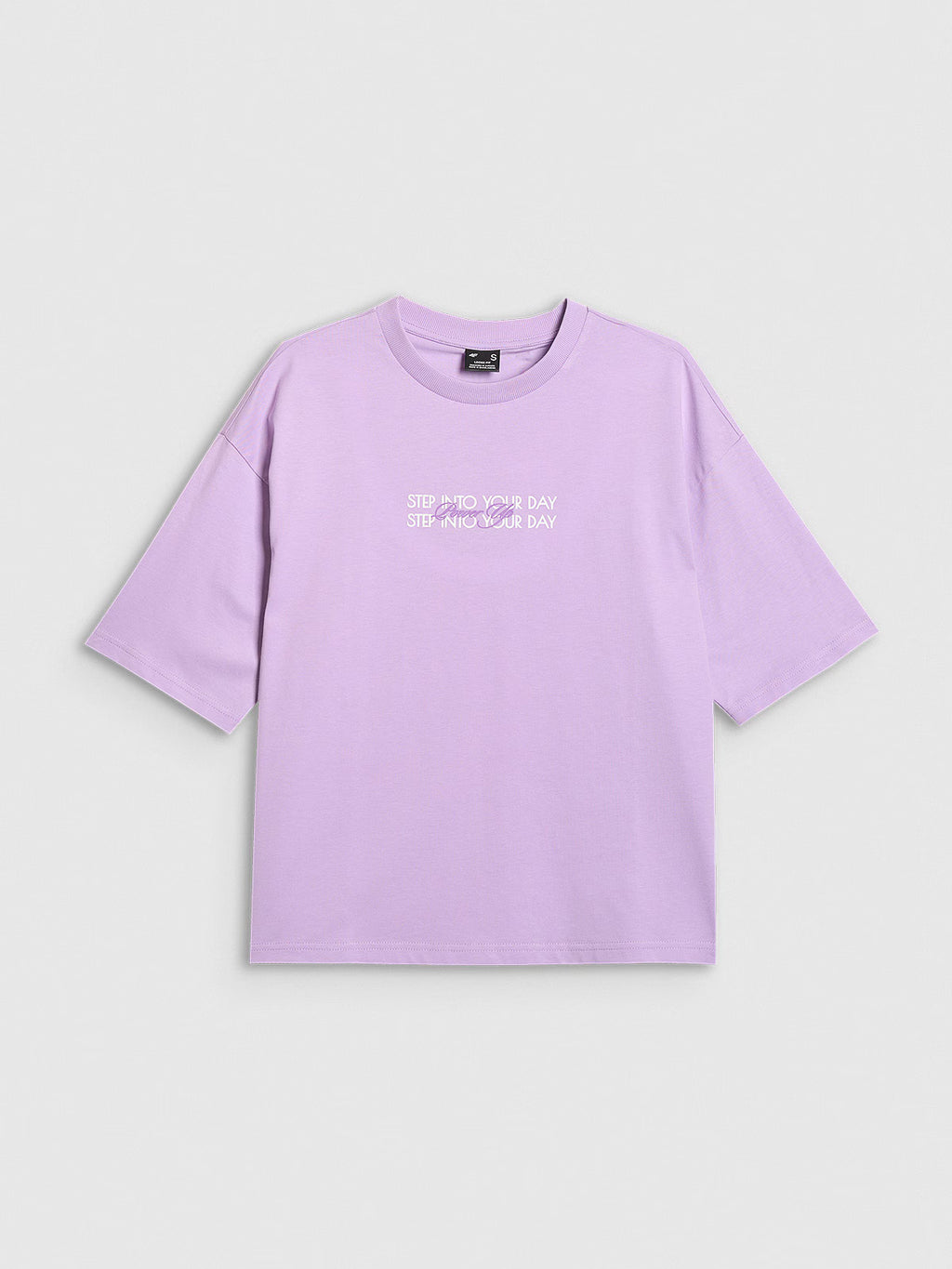 T-shirt oversize z nadrukiem damski