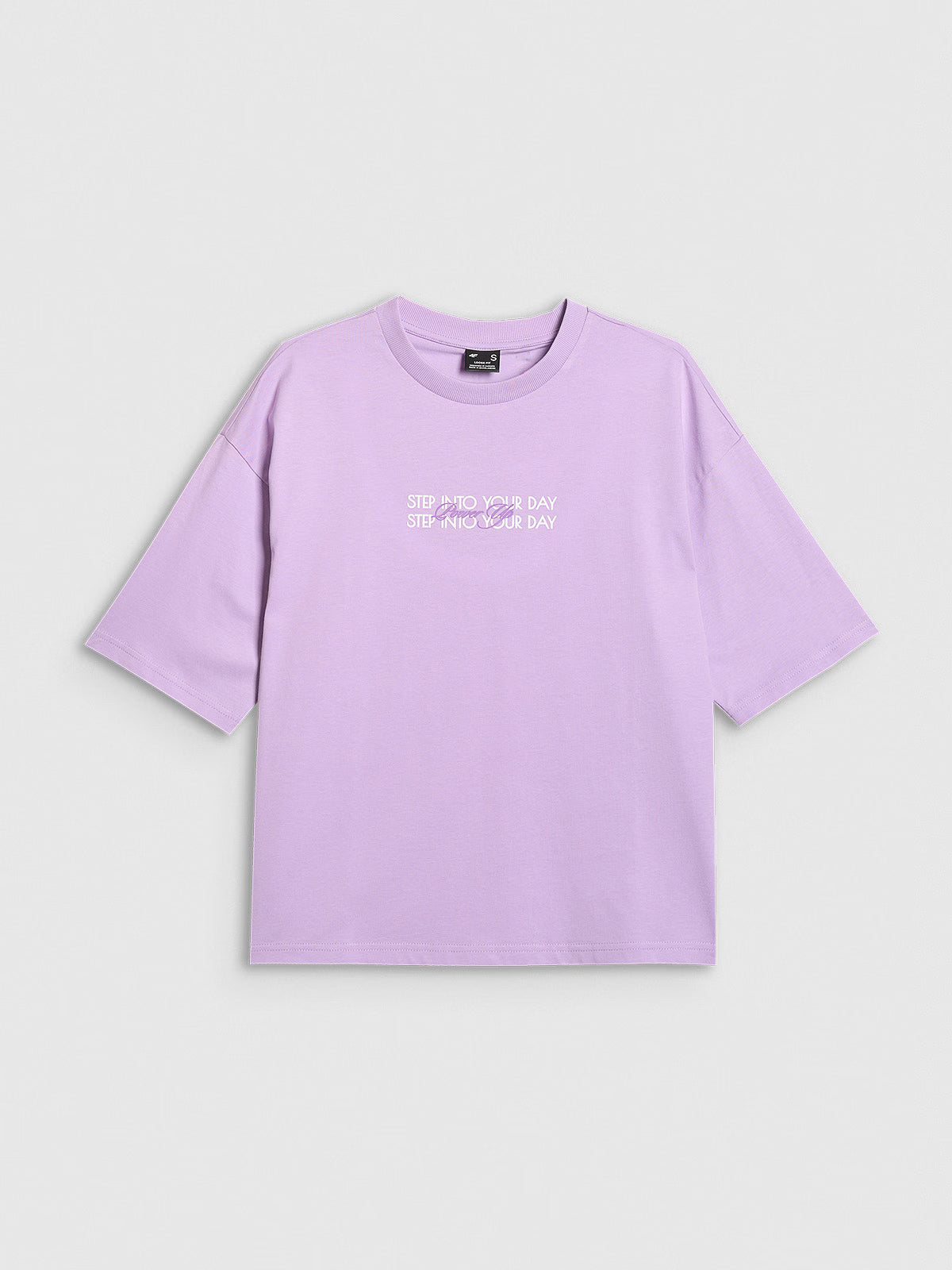 T-shirt oversize z nadrukiem damski