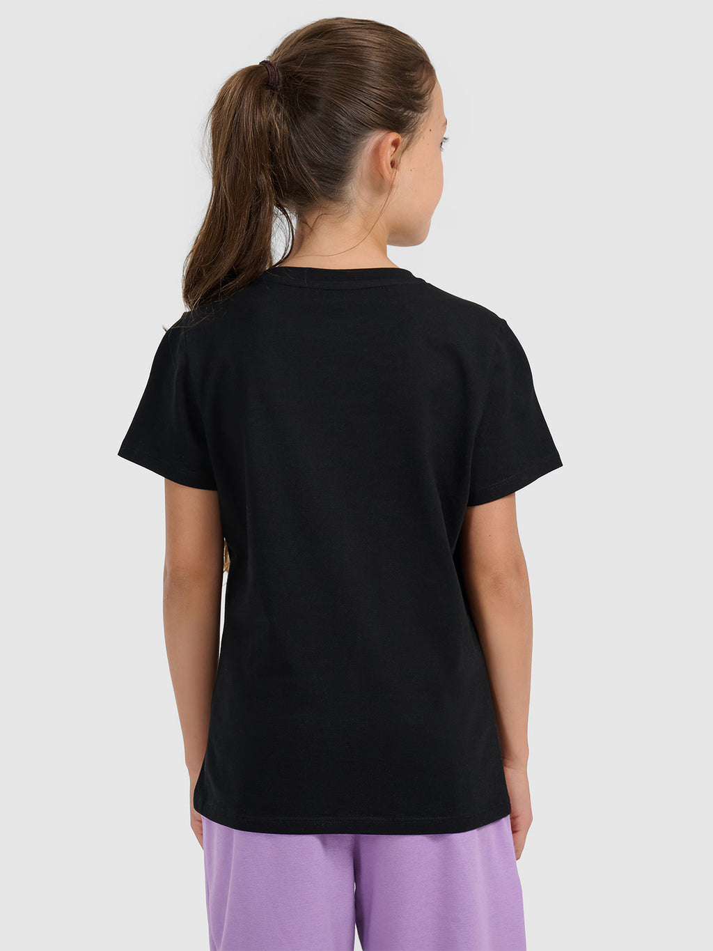 T-shirt regular z nadrukiem świątecznym dziewczęcy