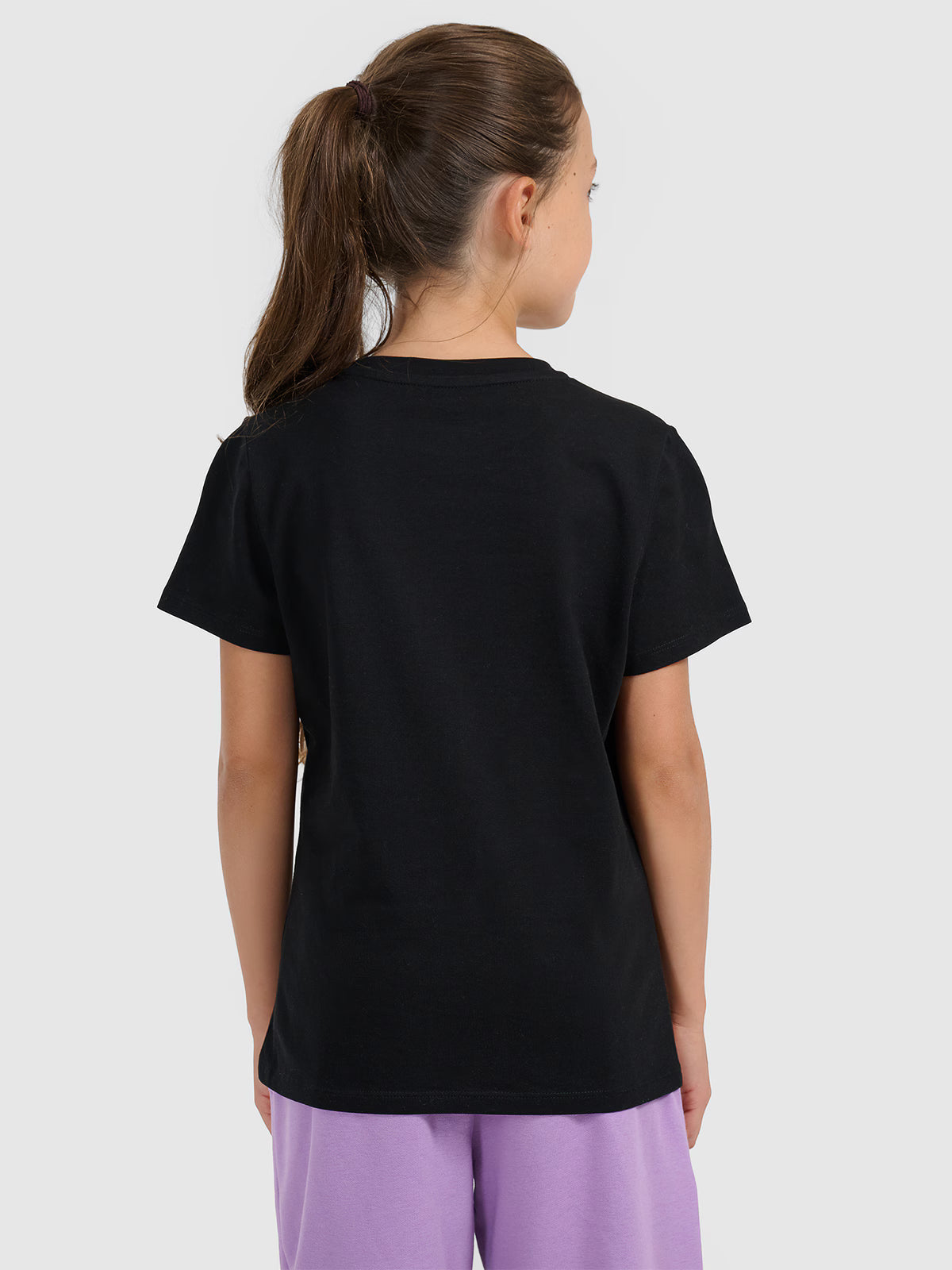 T-shirt regular z nadrukiem świątecznym dziewczęcy