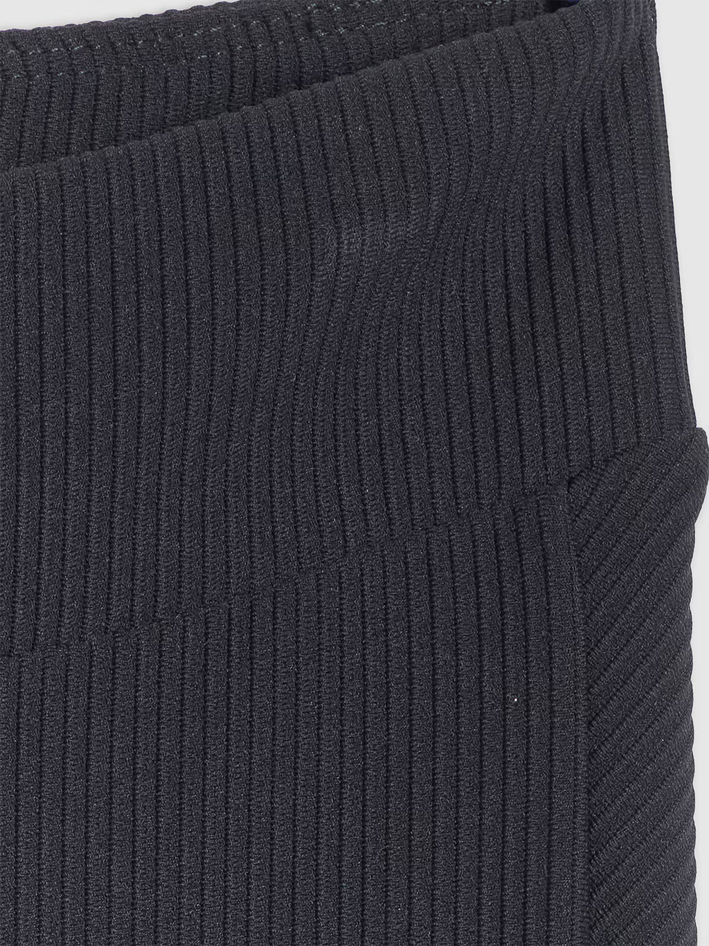 Legginsy dzianinowe prążkowane damskie