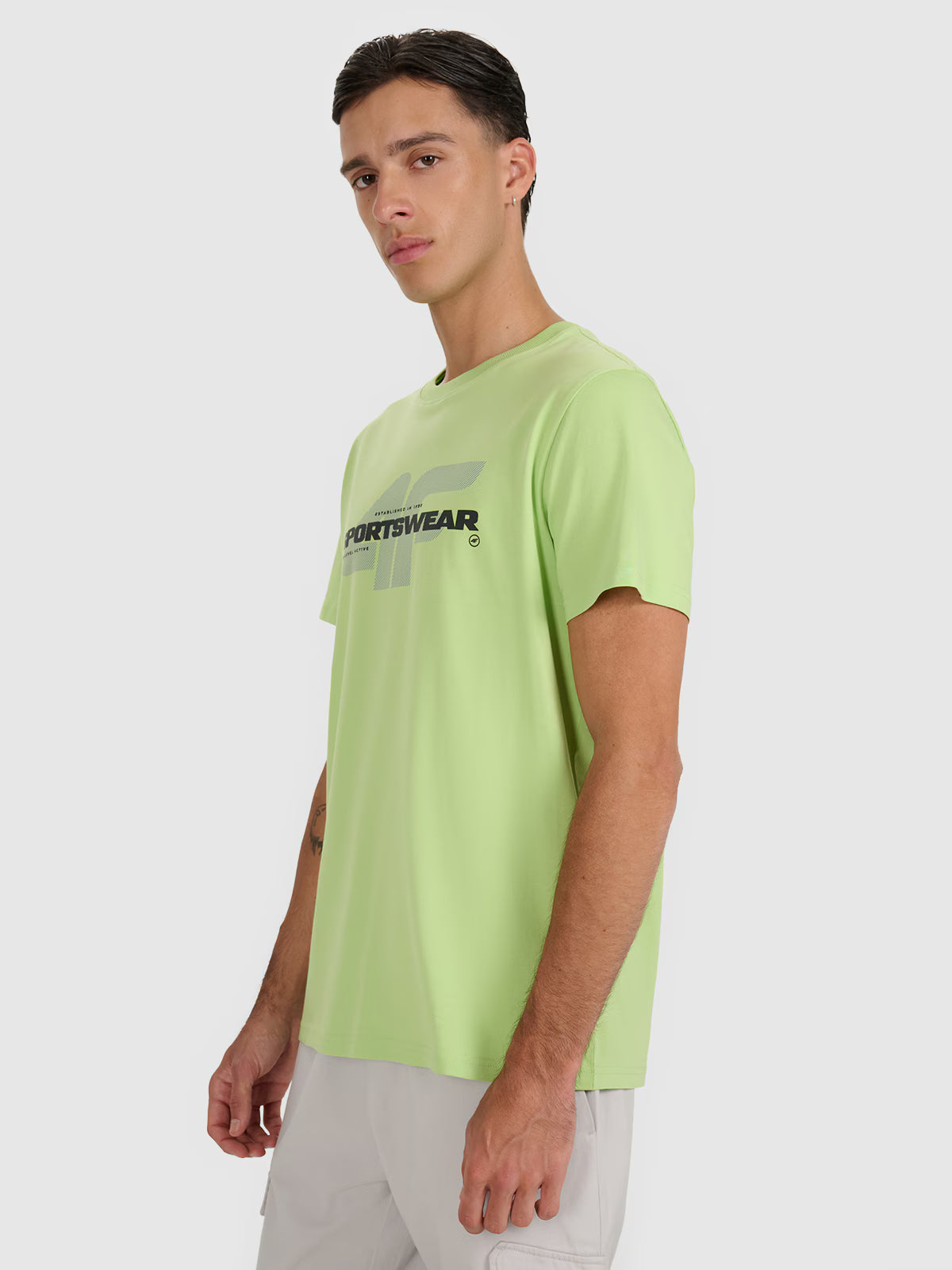 T-shirt regular z nadrukiem męski