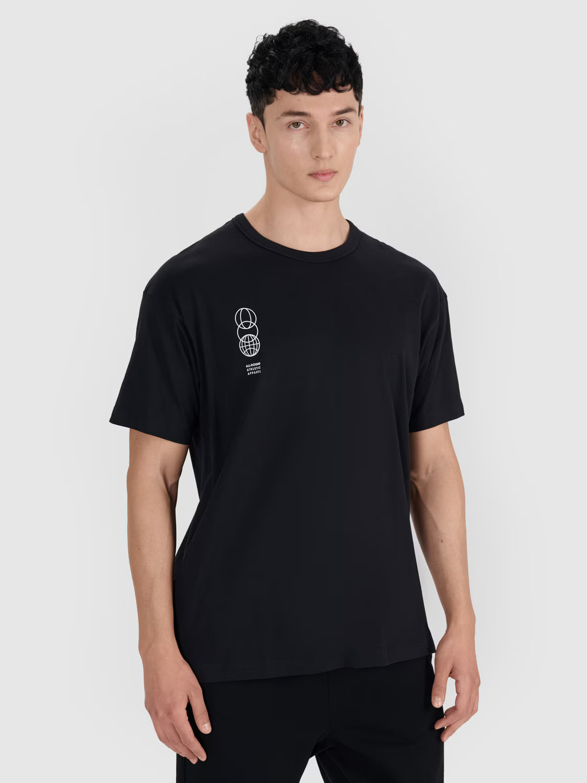 T-shirt oversize z nadrukiem męski