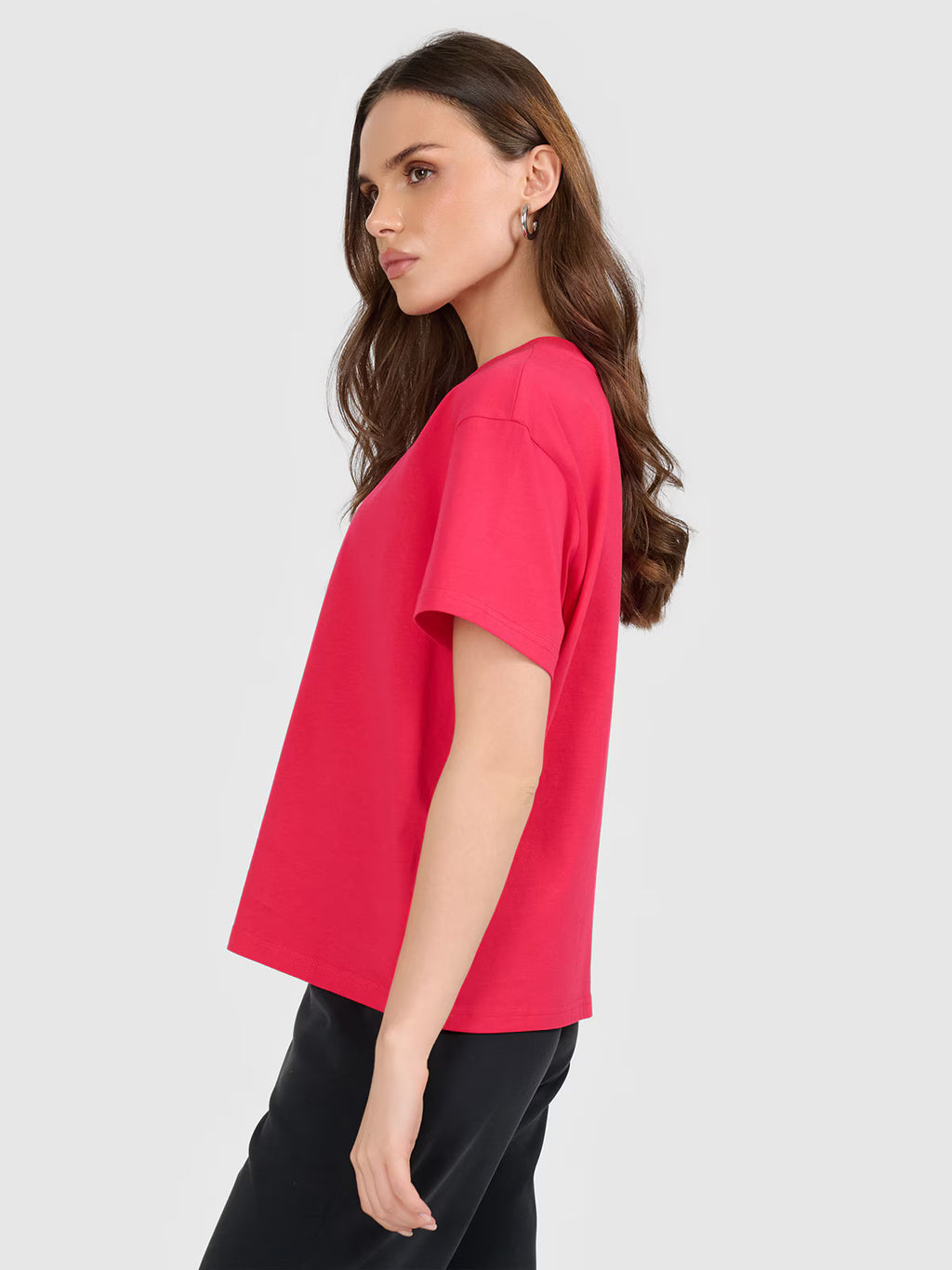T-shirt boxy z nadrukiem damski
