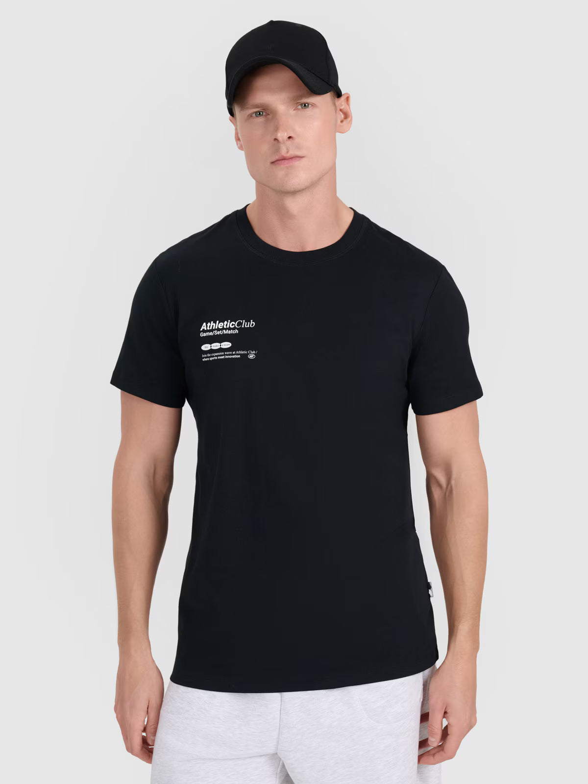T-shirt regular z nadrukiem męski