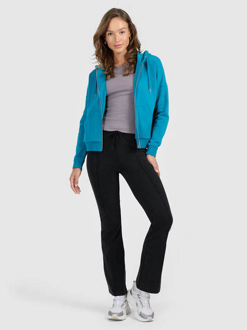 Bluza dresowa rozpinana z kapturem damska