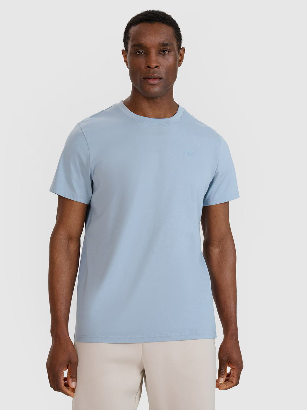 T-shirt regular gładki męski