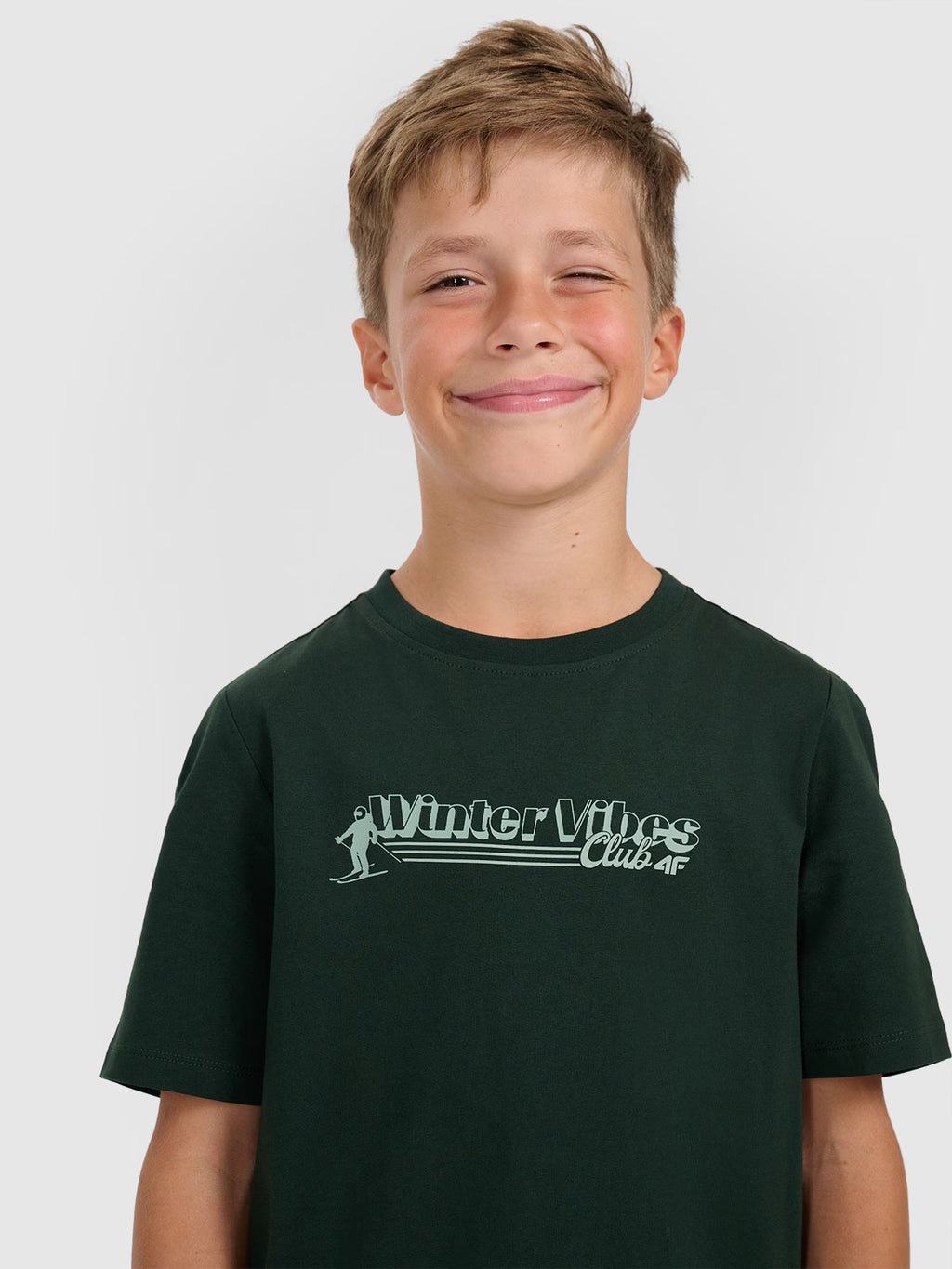 T-shirt regular z nadrukiem chłopięcy