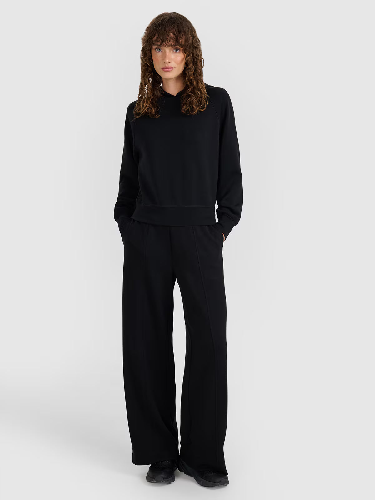 Bluza dresowa nierozpinana z modalem damska